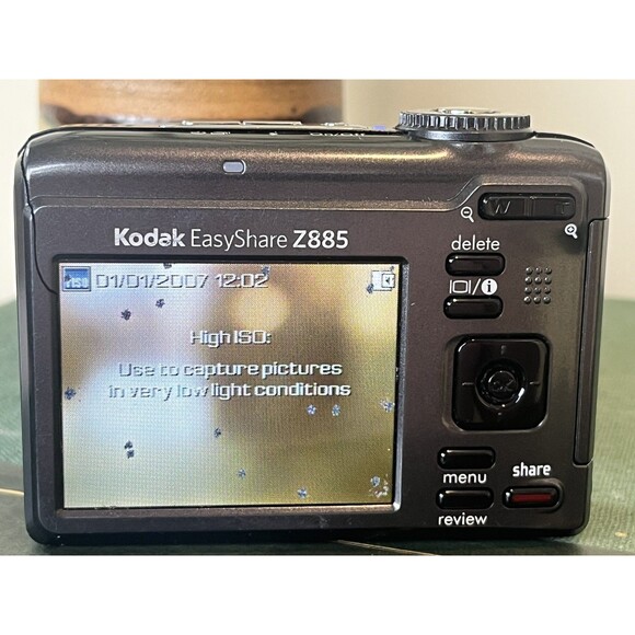 Kodak EasyShare Z885 8.1MP Digital Camera Complete W/Battery, Charger & Case - Picture 7 of 10